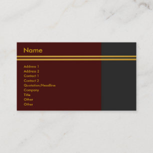 Goldene Streifen - Visitenkarte