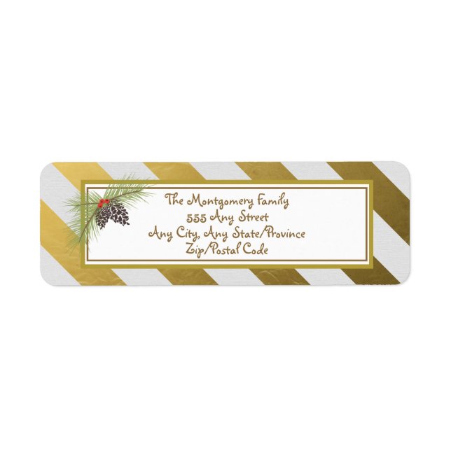 Goldene Streifen - Weihnachten (Vorne)