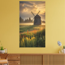 Goldene Stunde an der alten Windmühle
