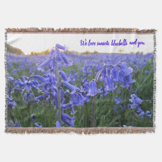 Goldene Stunde Bluebells - Personalisierter Mutter Decke