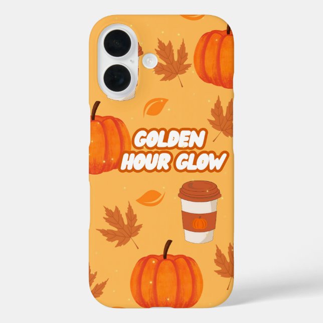 Goldene Stunde Glow Herbst iPhone Gehäuse 16 Hülle (Rückseite)