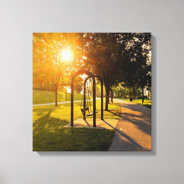 Goldene Stunde Leinwanddruck (Vorderseite)