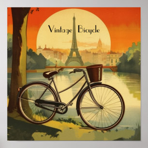 Goldene Stunde Parisian Cycle - Anpassbar Poster