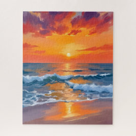 Goldene Stunde Sonnenuntergang Ozean Strand Malere