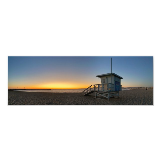 Goldene Stunde Sonnenuntergang - Venice Beach, CA Fotodruck (Vorne)