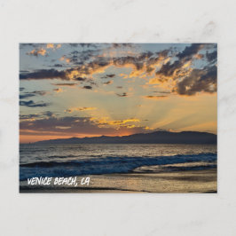 Goldene Stunde Sonnenuntergang - Venice Beach, CA Postkarte