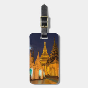 Goldene Stupa und Tempel Gepäckanhänger