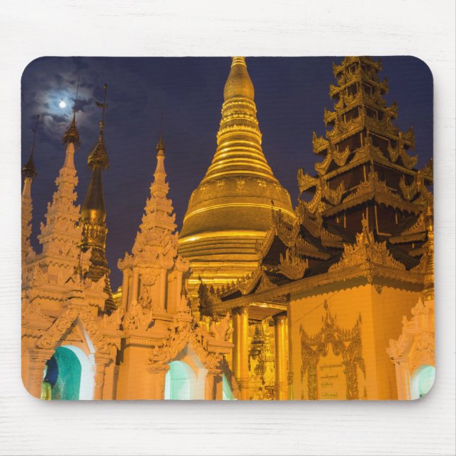 Goldene Stupa und Tempel Mousepad (Vorne)