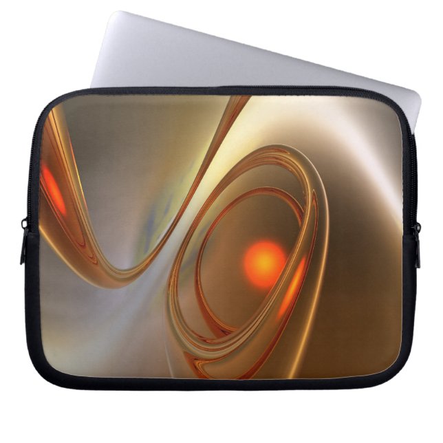 Goldene Swing Laptopschutzhülle (Vorderseite)