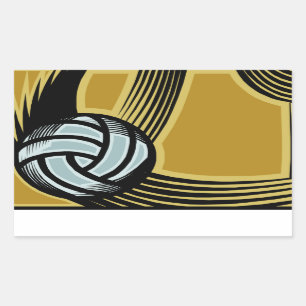 Goldene Tage - Rechteckiger Aufkleber