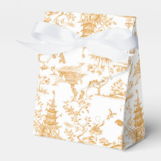 Goldene Tempel Chinoiserie Gefallen Box Geschenkschachtel