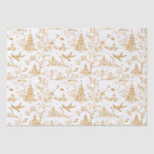 Goldene Tempel Chinoiserie Tiuuse Papier