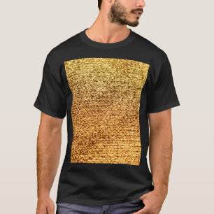 Goldene Textilien: glamouröser Makro-Hintergrund. T-Shirt