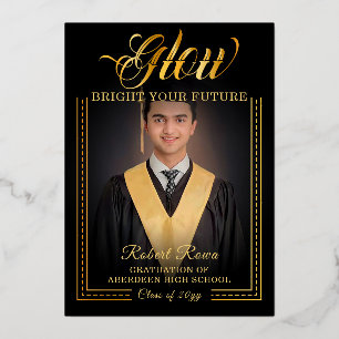 Goldene Touch Glow your future Folieneinladung