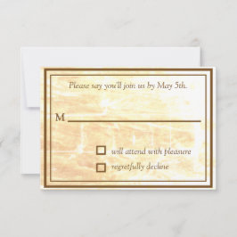 Goldene Traditionen RSVP-Karte RSVP Karte
