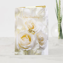 Goldene Traumhochzeit Einladungskarte