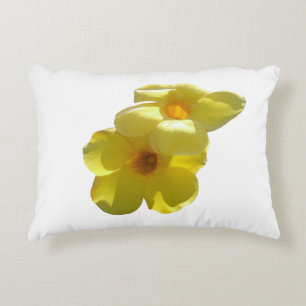 Goldene Trompetenblumen I Dekokissen