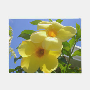 Goldene Trompetenblumen I Fußmatte