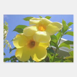 Goldene Trompetenblumen I Geschenkpapier Set