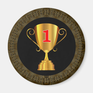 Goldene Trophäe Magnet