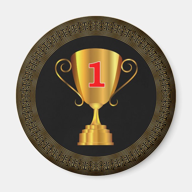 Goldene Trophäe Magnet (Vorne)