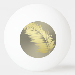 Goldene tropische Palmwedel Tischtennisball