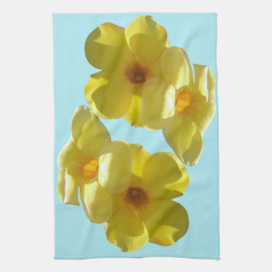 Goldene Trumpet-Blume I Geschirrtuch