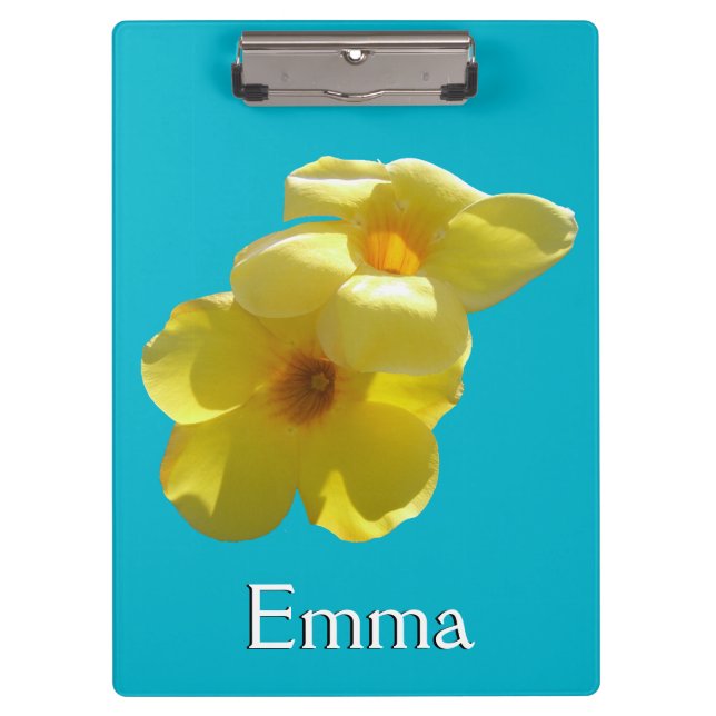 Goldene Trumpet-Blume I Klemmbrett (Vorderseite)