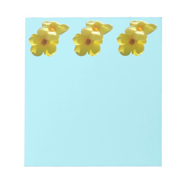 Goldene Trumpet-Blume I Notizblock (Vorderseite)