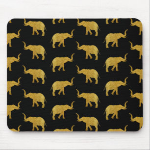 Goldene Trumpf-Elefanten Mousepad