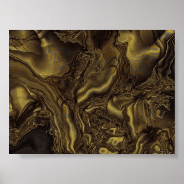 Goldene Turbulenzen Poster (Vorne)