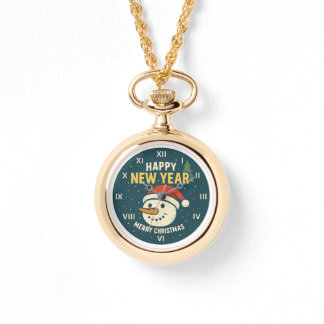 Goldene Uhr für Weihnachts- und Neujahrsgeschenke