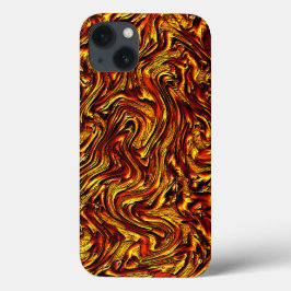 Goldene und lebhafte rote Textur Case-Mate iPhone Hülle