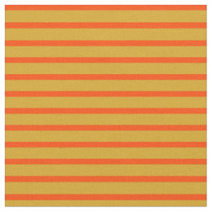 Goldene und rote Streifen/Linienmuster Stoff
