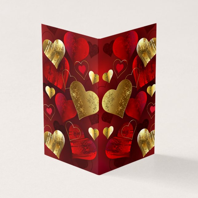Goldene und rote Valentine (Vorderseite)