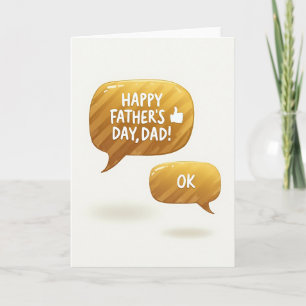 Goldene Vatertag Chat Karte
