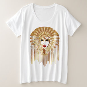 Goldene venezianische Kirche Santa Maria delle Gra Große Größe T-Shirt