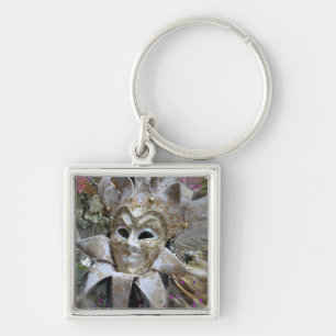 Goldene Venezianische Maske Schlüsselanhänger