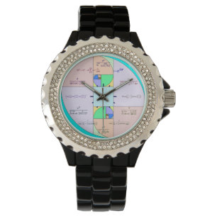 Goldene Verhältnis-Mathe-Uhr Armbanduhr