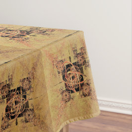 Goldene Verspannungen Tischdecke