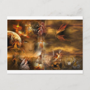 Goldene Verzauberung Postkarte