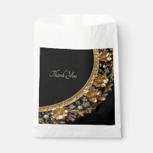 Goldene verzierte Rahmen-Geschenktüte