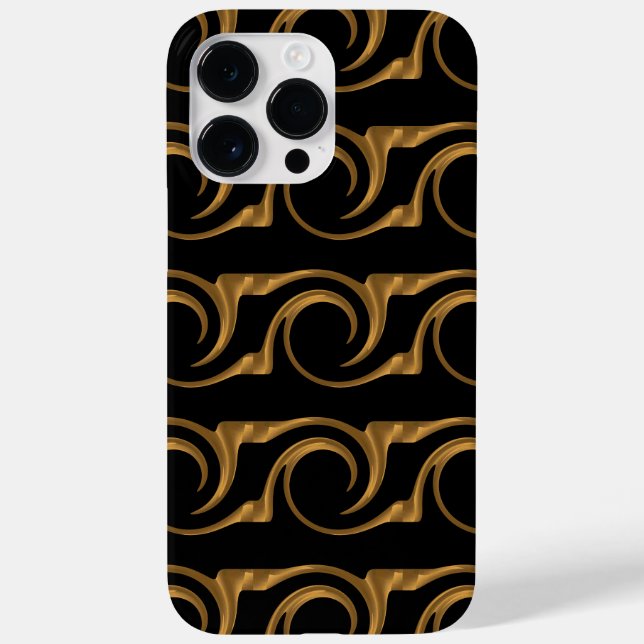 Goldene Verzierung Case-Mate iPhone 14 Pro Max Hülle (Rückseite)
