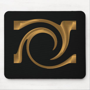 Goldene Verzierung Mousepad
