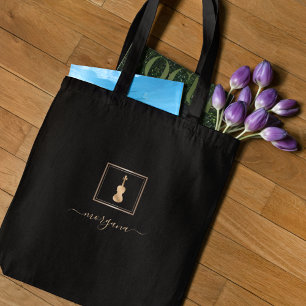 Goldene Violine Eleganter Musiker Tasche