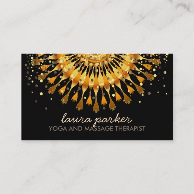 Goldene Visitenkarte (Vorderseite)