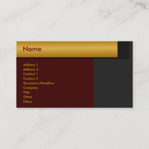 Goldene Visitenkarte