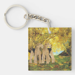 Goldene Wälder Schlüsselanhänger