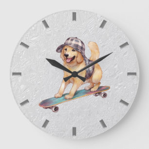 Goldene Wand-Uhr Große Wanduhr