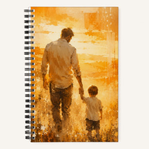 Goldene Wasserfarben-Leinwand-Wandkunst im Sonnenu Notizbuch